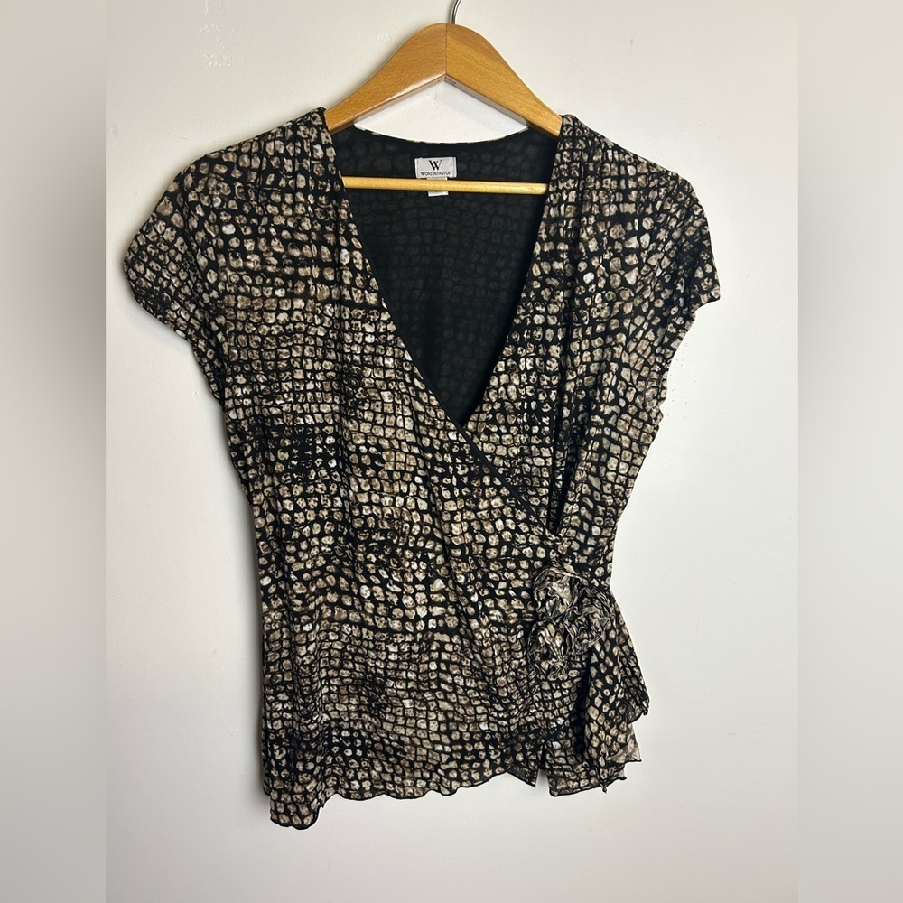 Vintage Y2K Worthington bee‎ fabric Stretch Size Xl tunic Babydoll Lightweight